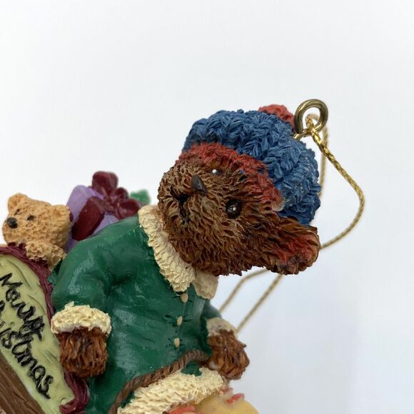 Russ Bears from the Past Christmas Ornament Bear Wrapped with Lights Sled #13782 - Picture 7 of 10